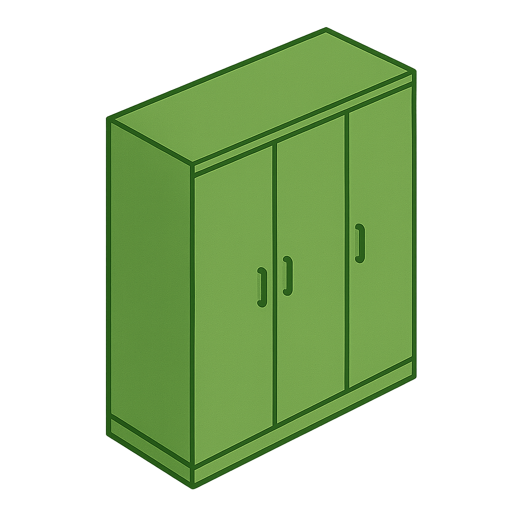 3 Door Wardrobe